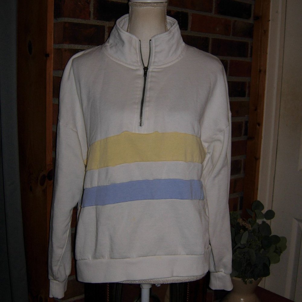Hippie Rose 1/4 Zip Sweatshirt XL